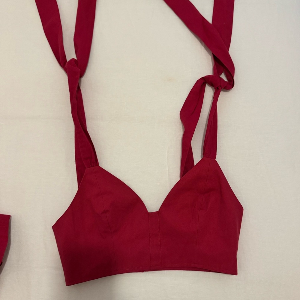 Cami NYC Raspberry Rylie Linen Set - Picture 3 of 7